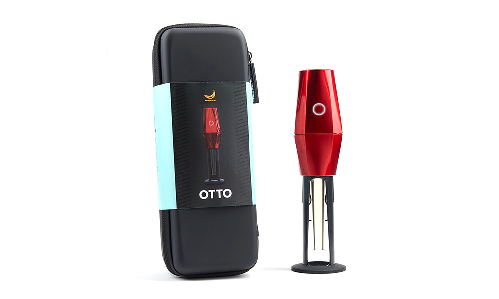 Metallic RED OTTO with Carrying Case closed